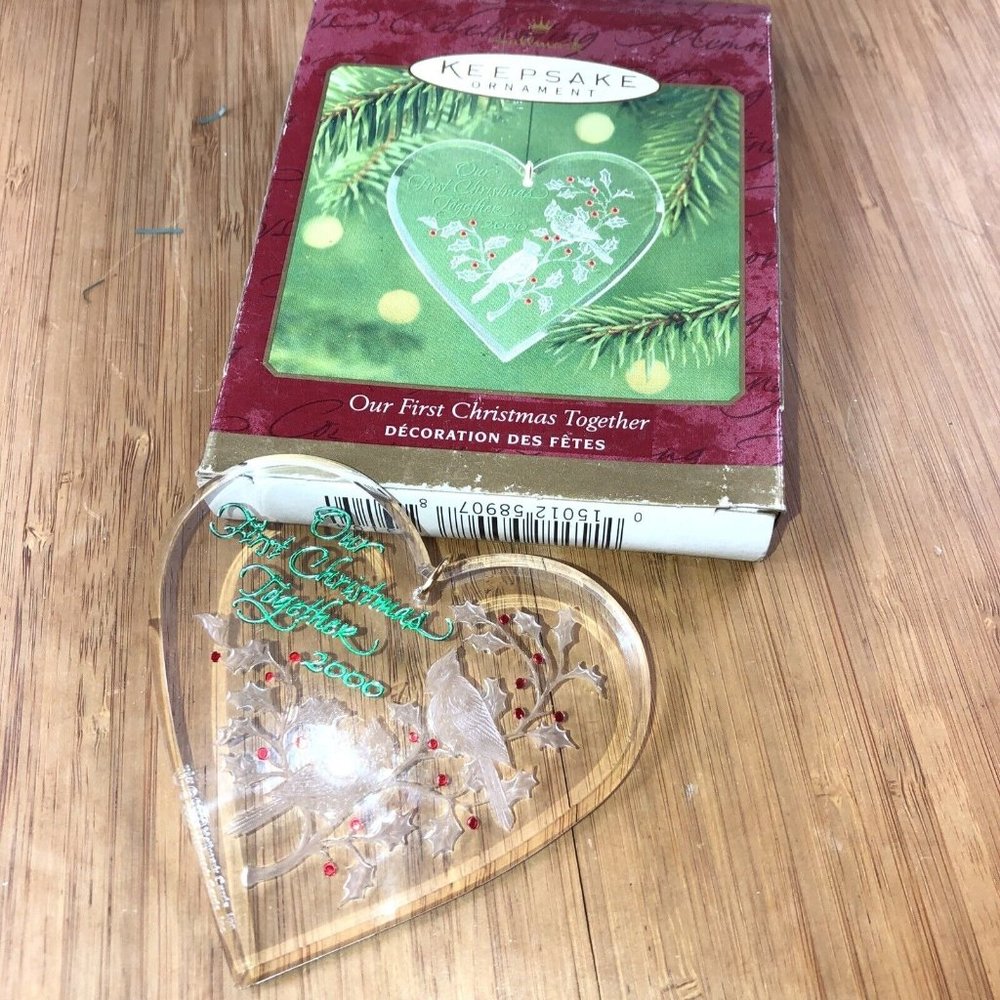 Hallmark Heart-Shaped Our First Christmas Together 2000.